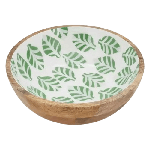 WOOD PRINTED BOWL (DECAL)